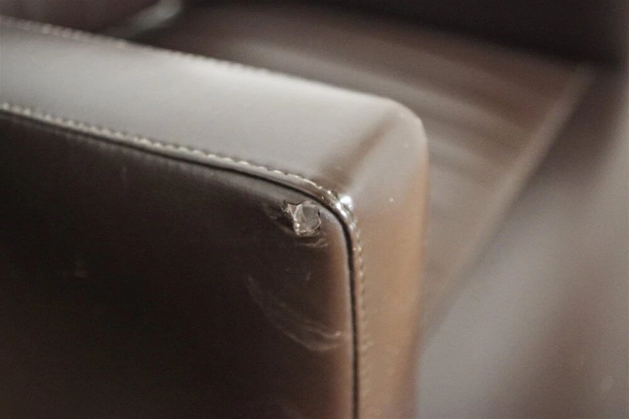 4 poltrone da parrucchiere in finta pelle con casco, anni '70 1375150