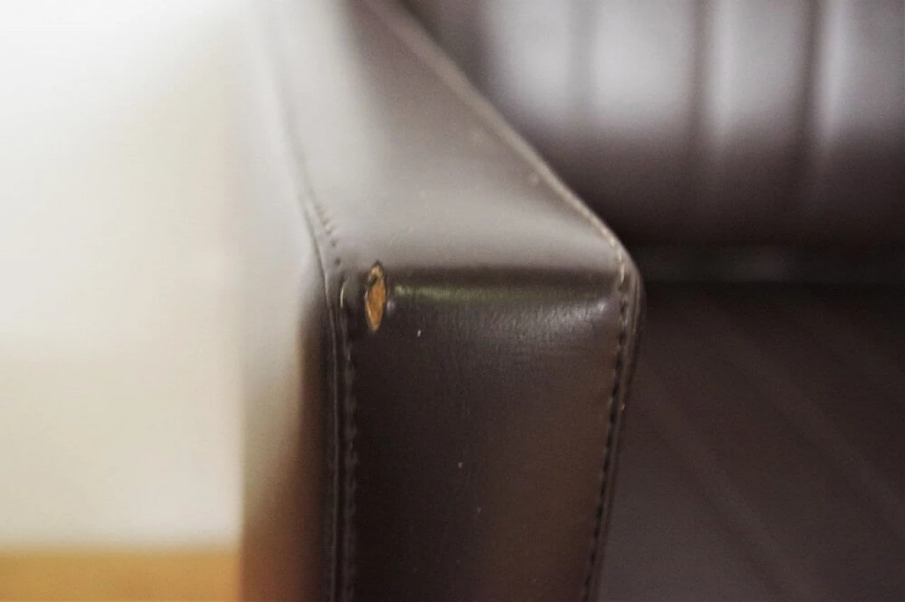 4 poltrone da parrucchiere in finta pelle con casco, anni '70 1375152