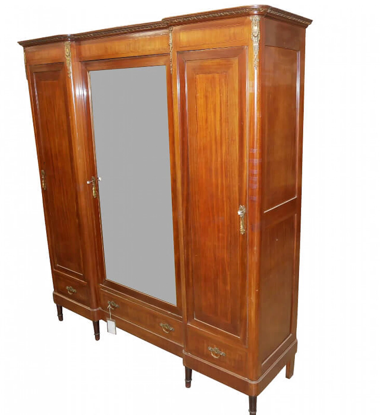 Three-door wardrobe with mirror, 1930s 1375193