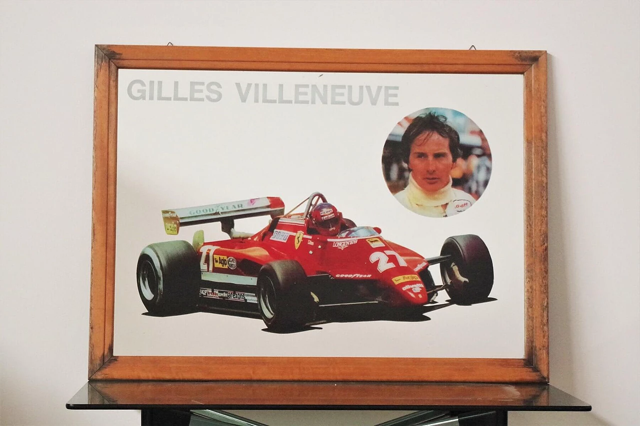 Gilles Villenue framed mirror by Ferrari, 1980s 1375231