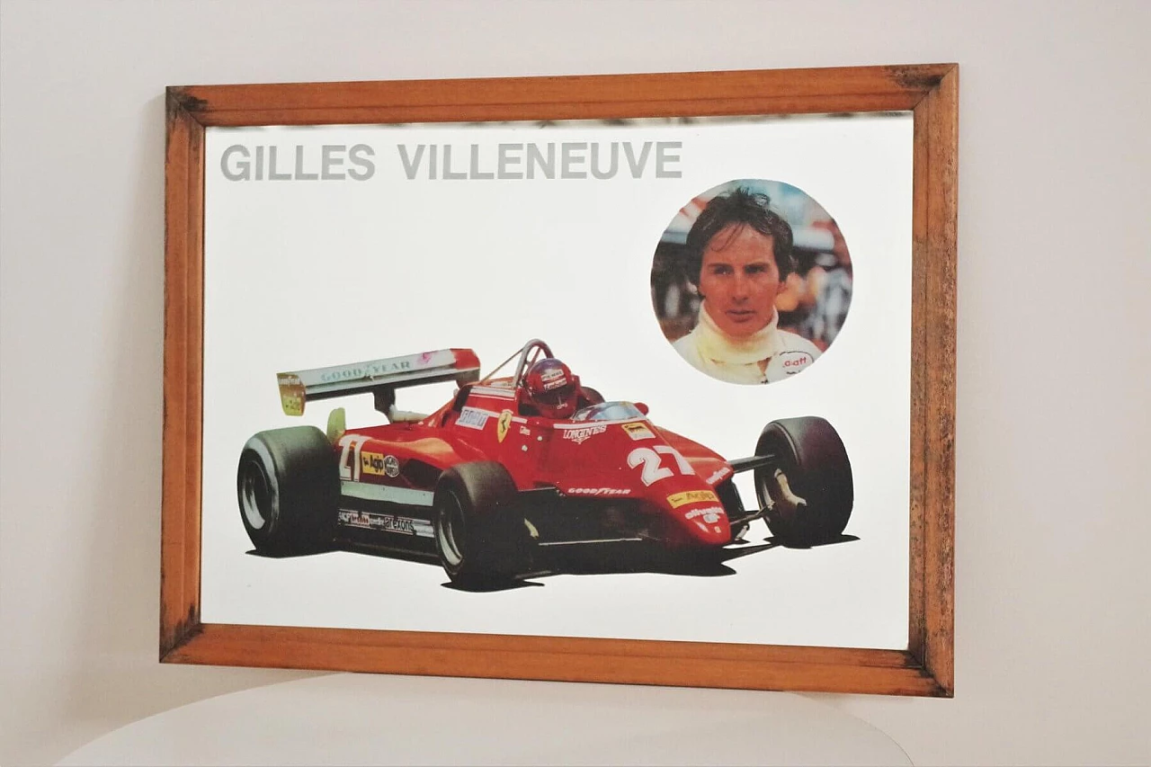 Specchio con cornice Gilles Villenue di Ferrari, anni '80 1375232