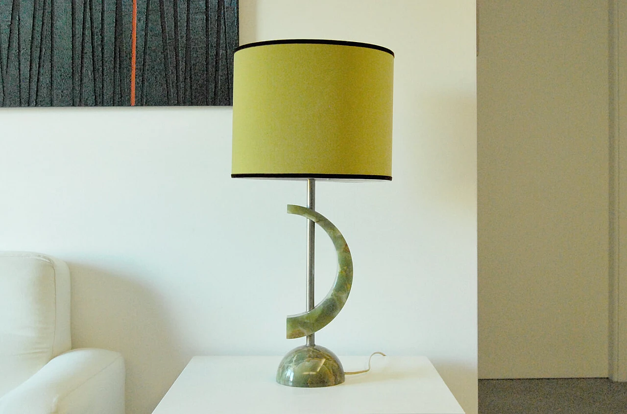 Table lamp in onyx, 70s 1375312