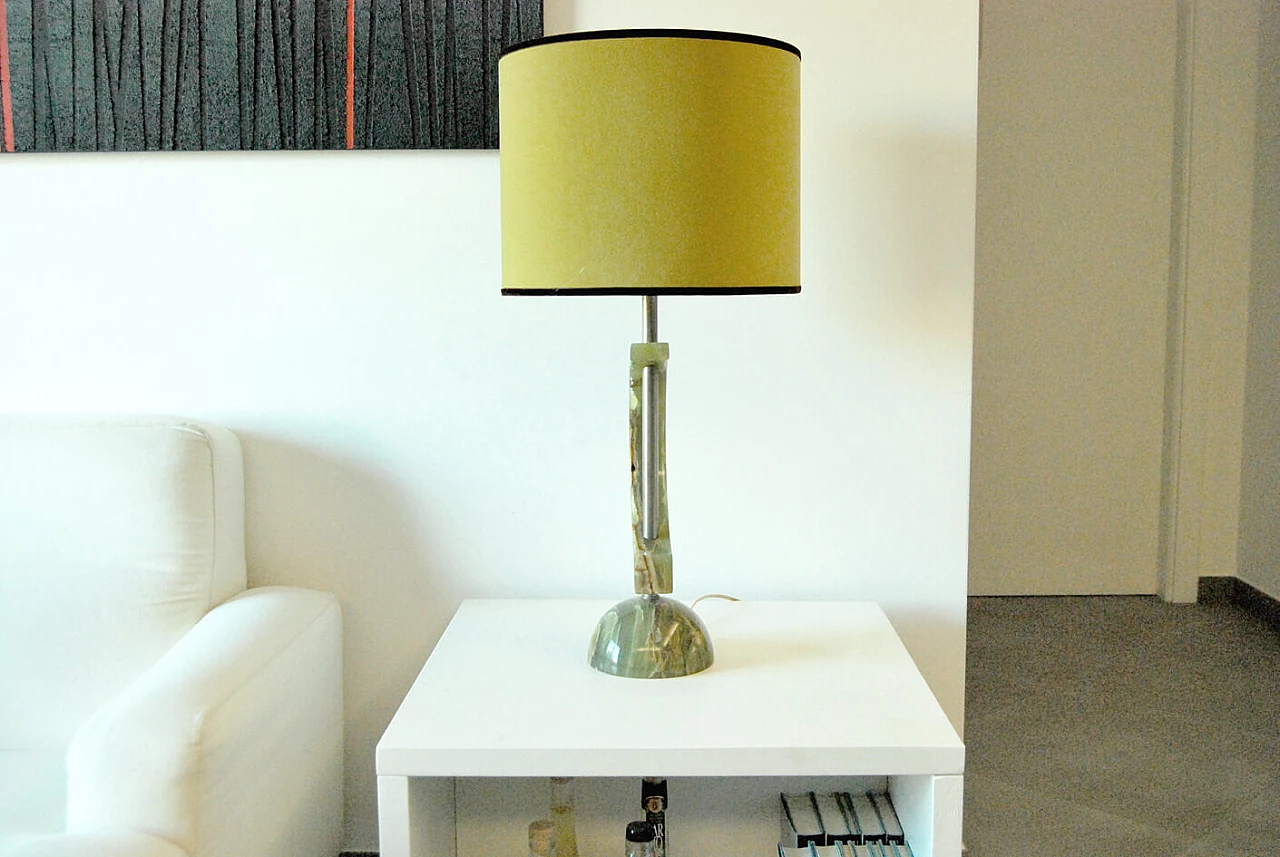 Table lamp in onyx, 70s 1375313