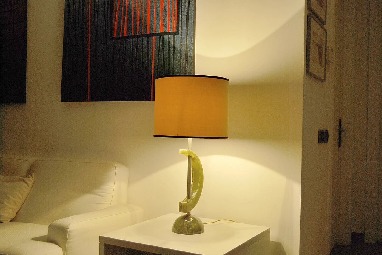 Table lamp in onyx, 70s 1375315
