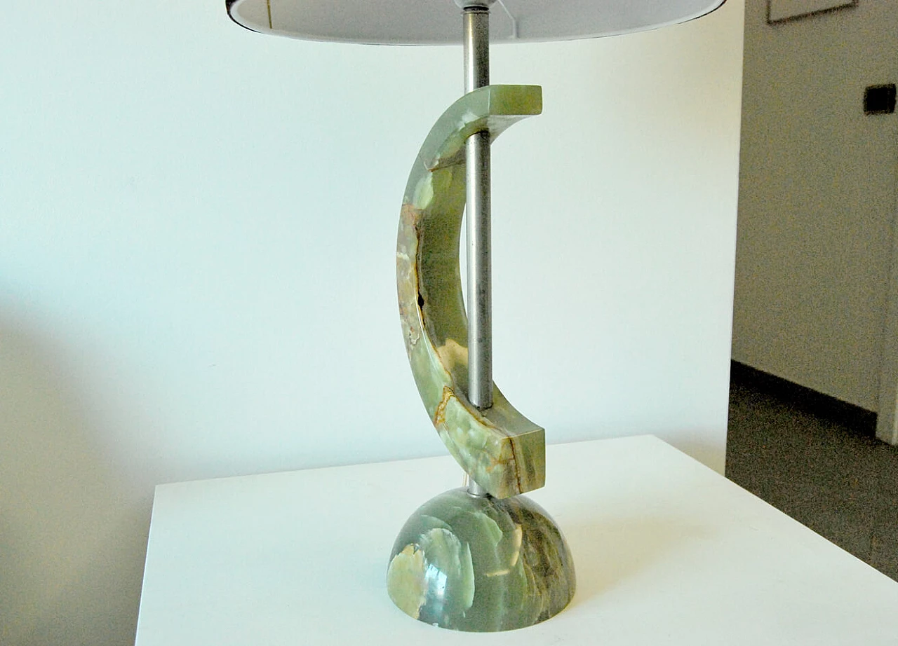 Table lamp in onyx, 70s 1375318