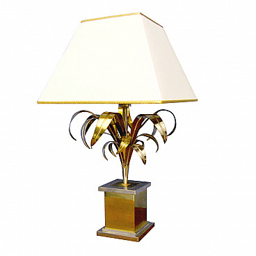 Lampada da tavolo in ottone attribuita a Willy Rizzo, anni '60