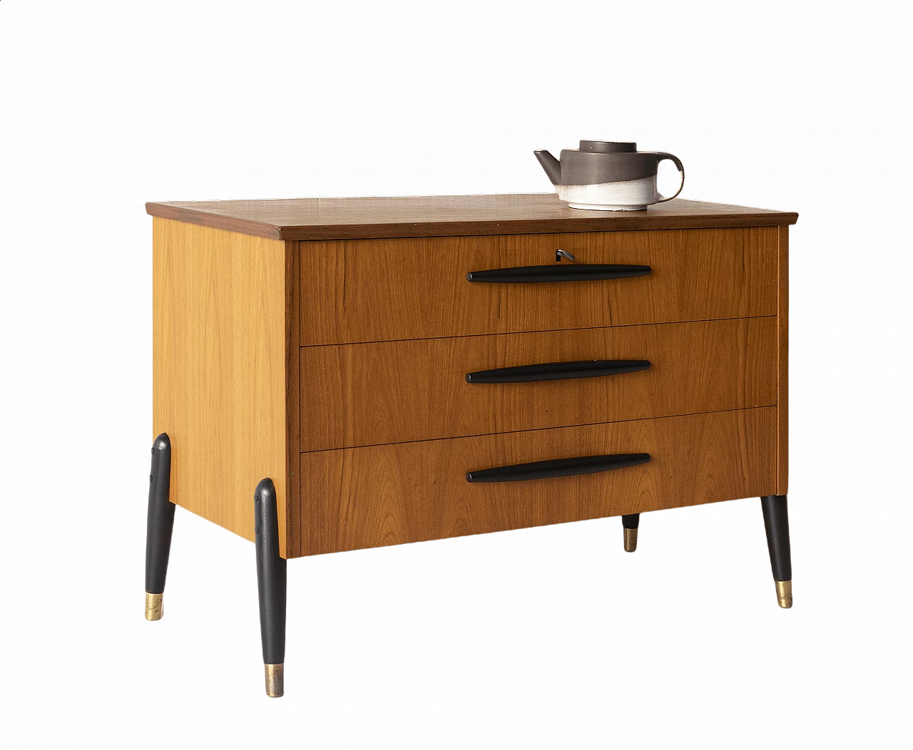 Swedish teak chest of drawers by Bröderna Gustafssons for Träindustri, 1950s 1375445