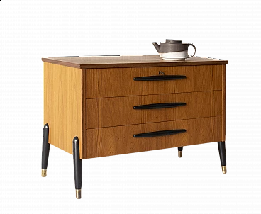 Swedish teak chest of drawers by Bröderna Gustafssons for Träindustri, 1950s