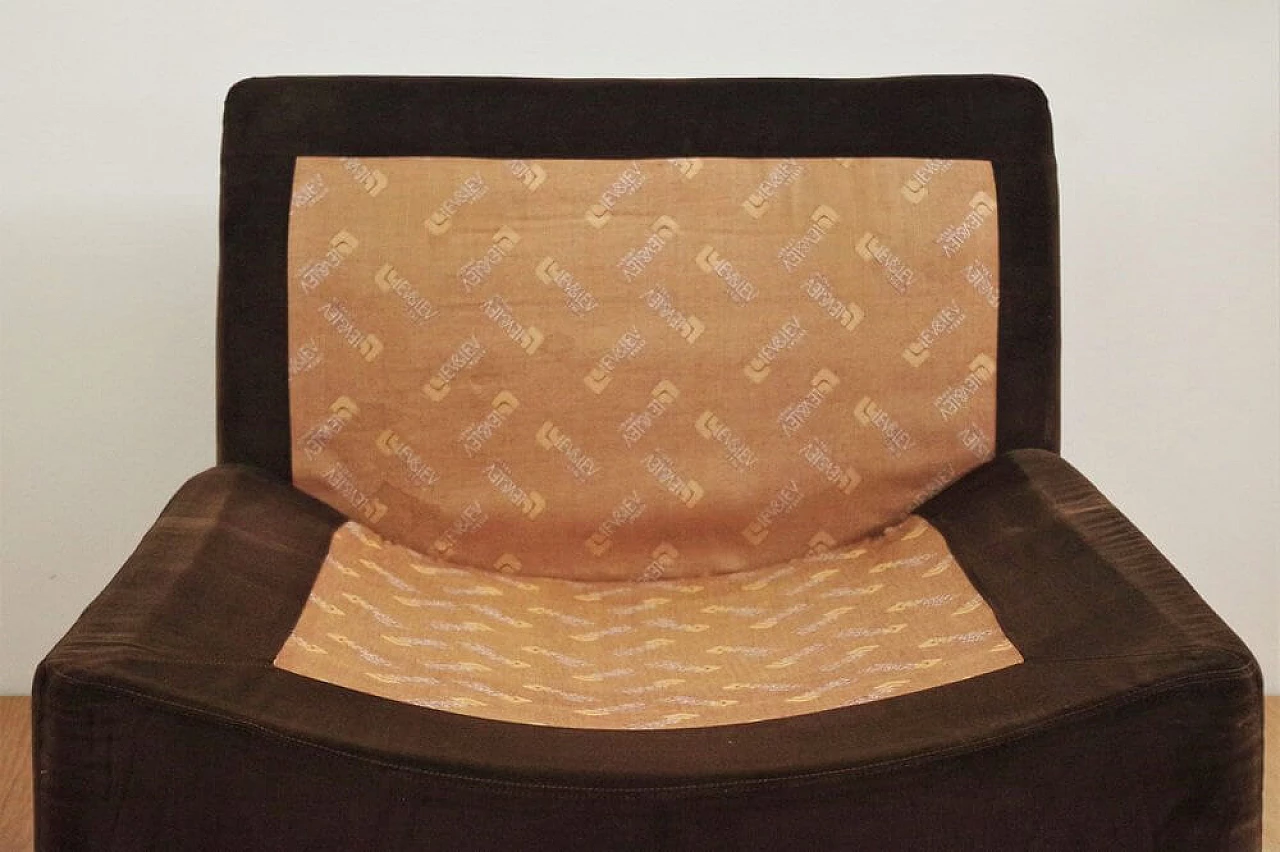 5 poltrone Panarea modulari in ciniglia di Lev & Lev, anni '70 1375645