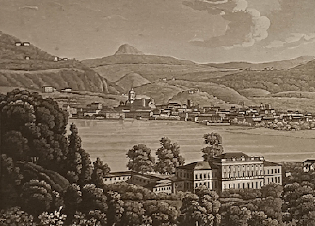 Antonio Lanzani, Vue de Como, aquatint, 19th century 1375799