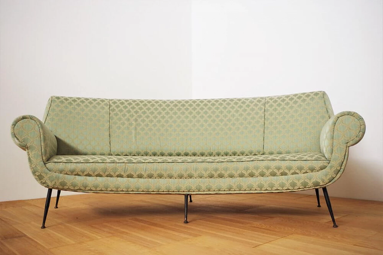 Curved sofa by Gigi Radice, 1950s 1375801
