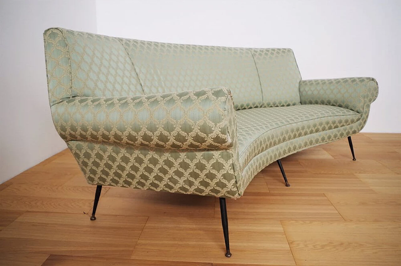 Curved sofa by Gigi Radice, 1950s 1375803