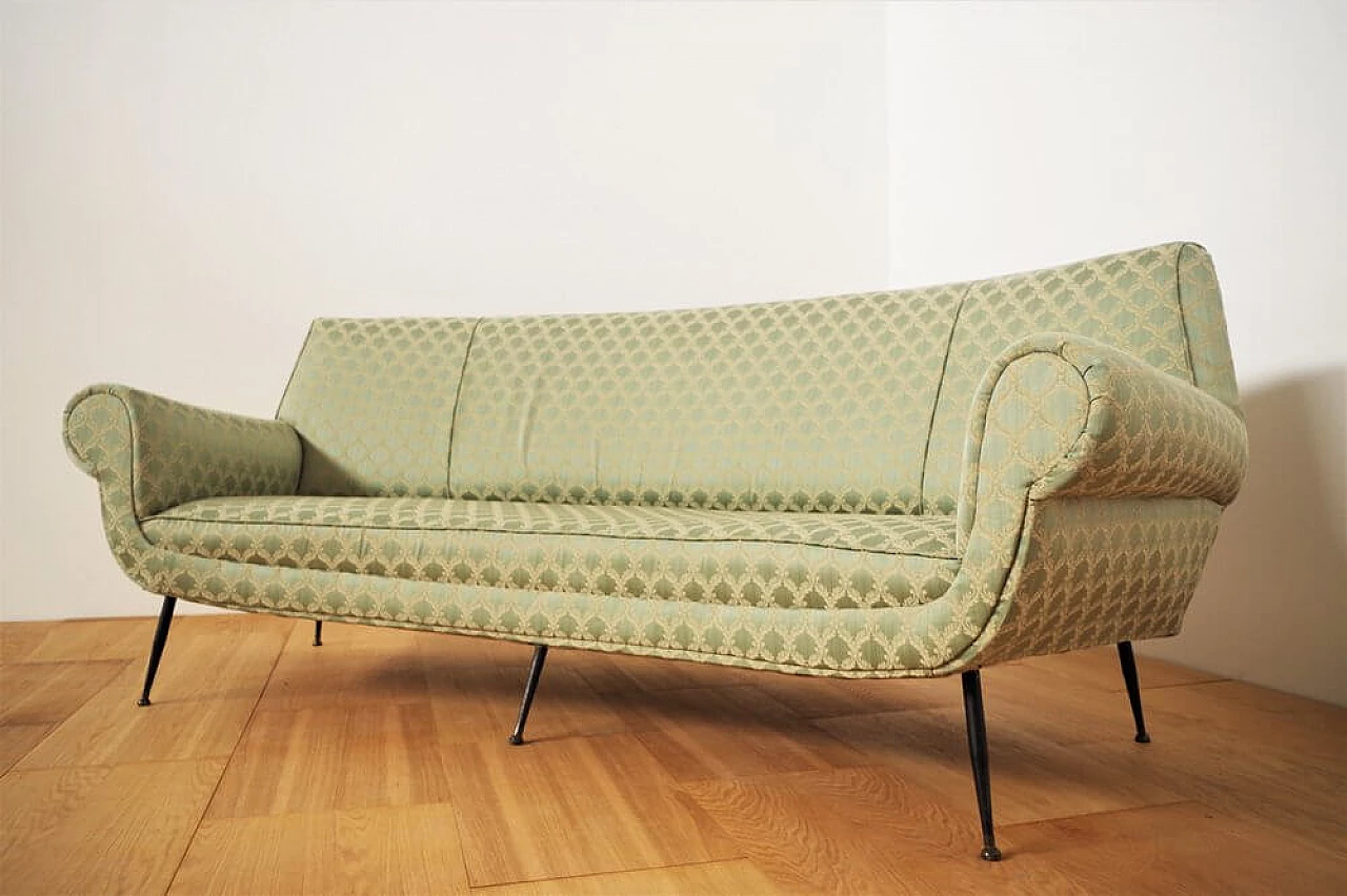 Curved sofa by Gigi Radice, 1950s 1375806