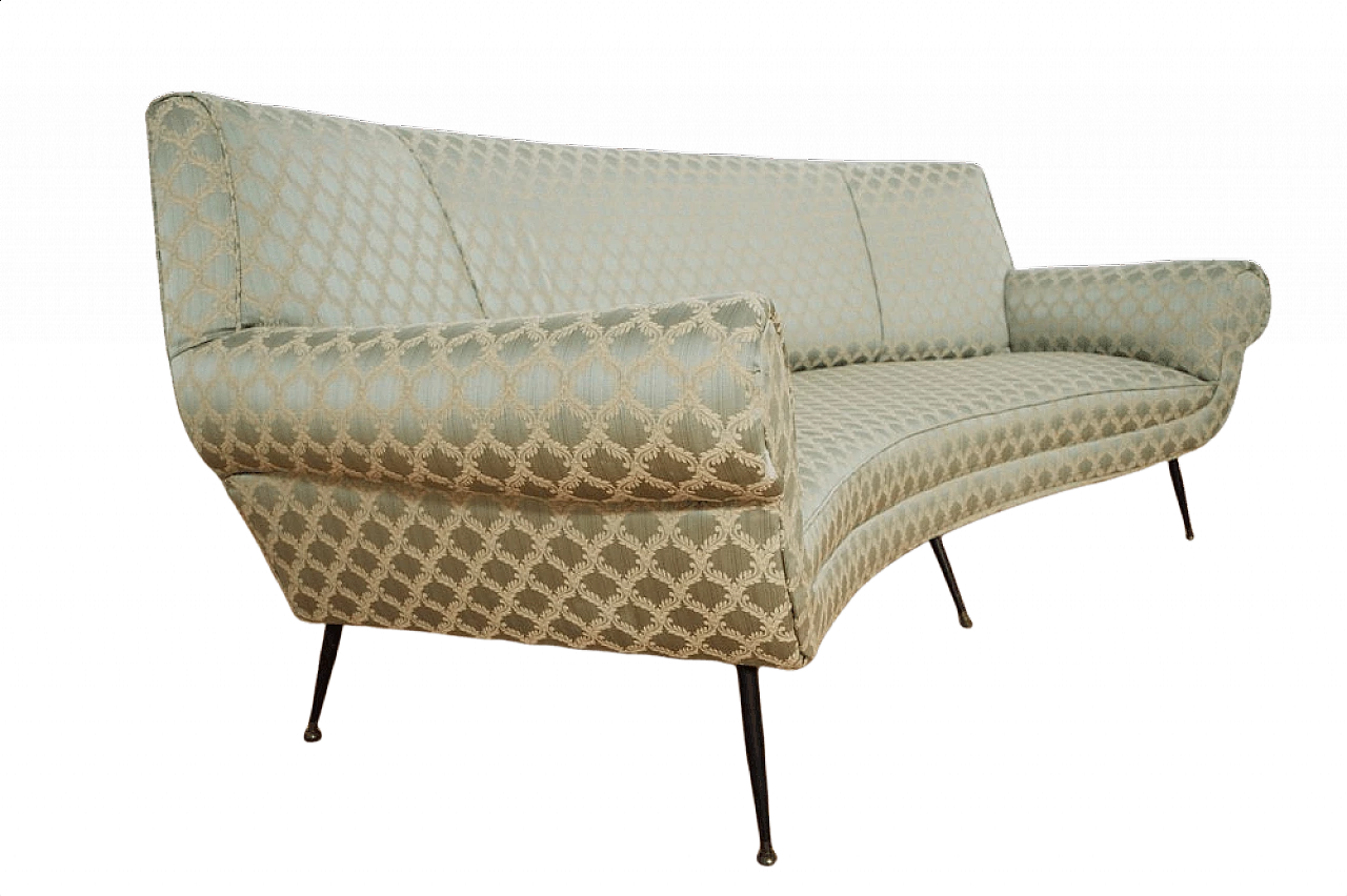 Curved sofa by Gigi Radice, 1950s 1375817