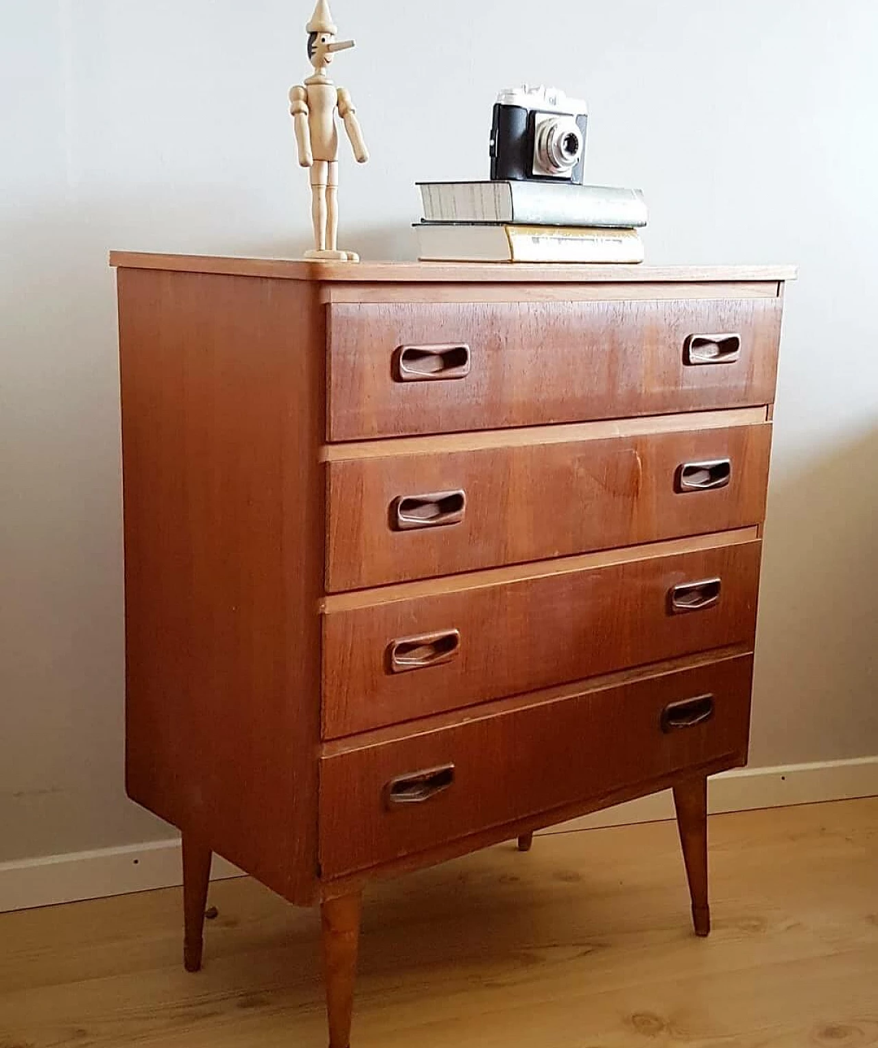 Danish chest of drawers with 4 drawers, 1950s 1375957