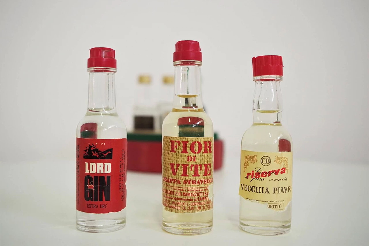 Distillerie F.lli Ramazzotti mignon liqueur and shot glass case, 1970s 1376106