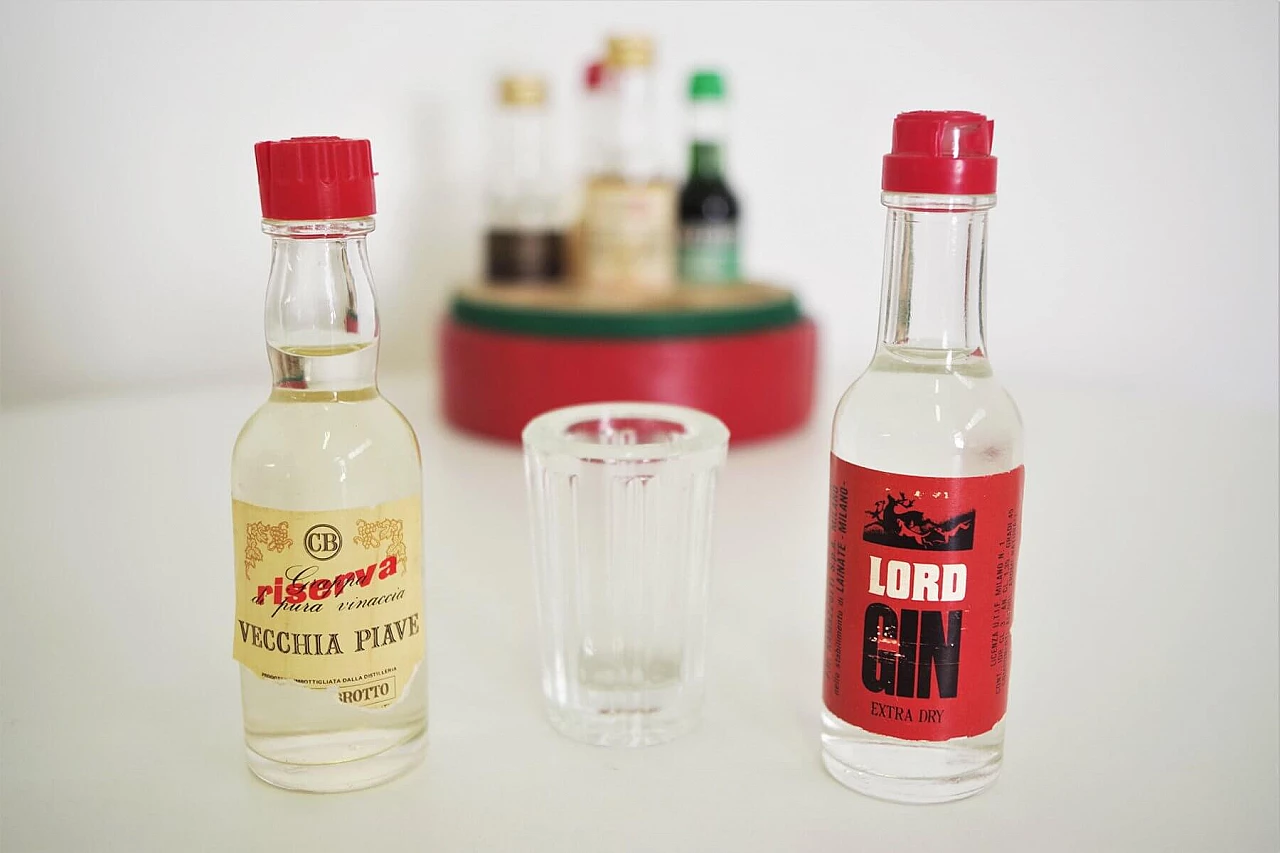 Distillerie F.lli Ramazzotti mignon liqueur and shot glass case, 1970s 1376108