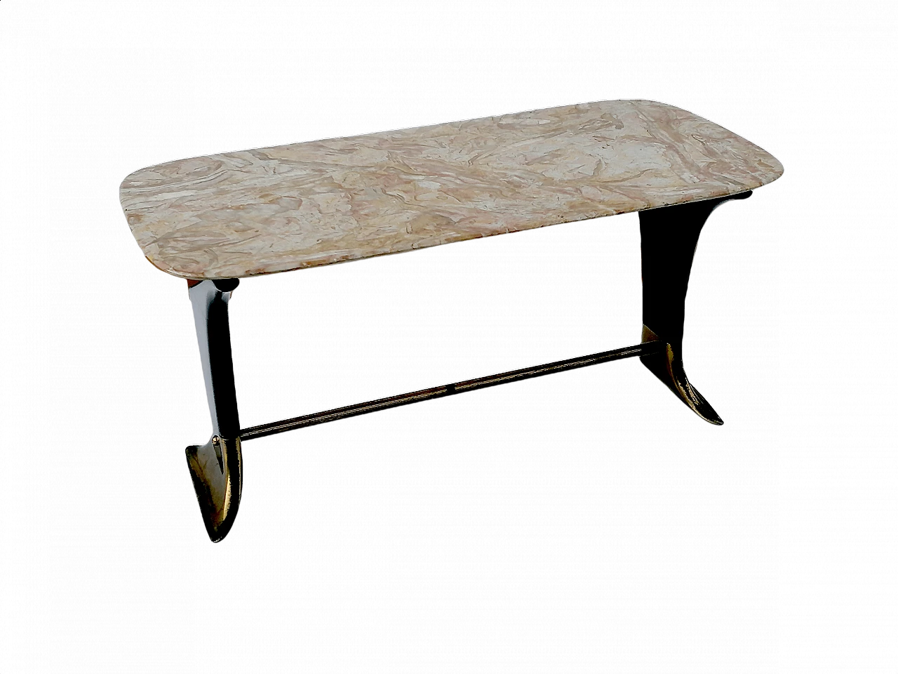 Guglielmo Ulrich style coffee table with marble top, 1940s 1376130