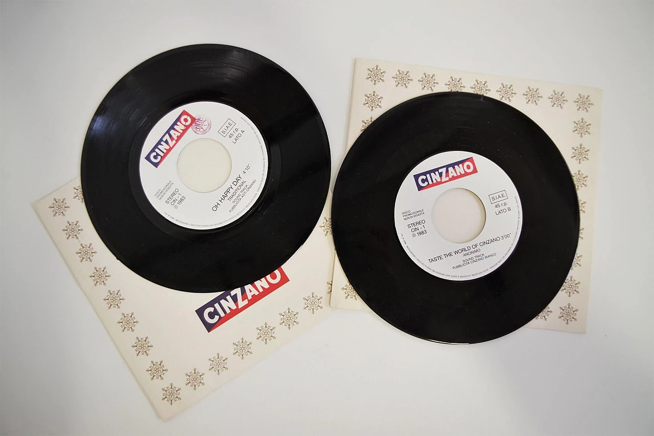 Pair of Cinzano CDs, 1980s 1376158