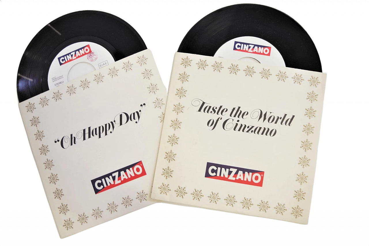 Pair of Cinzano CDs, 1980s 1376189