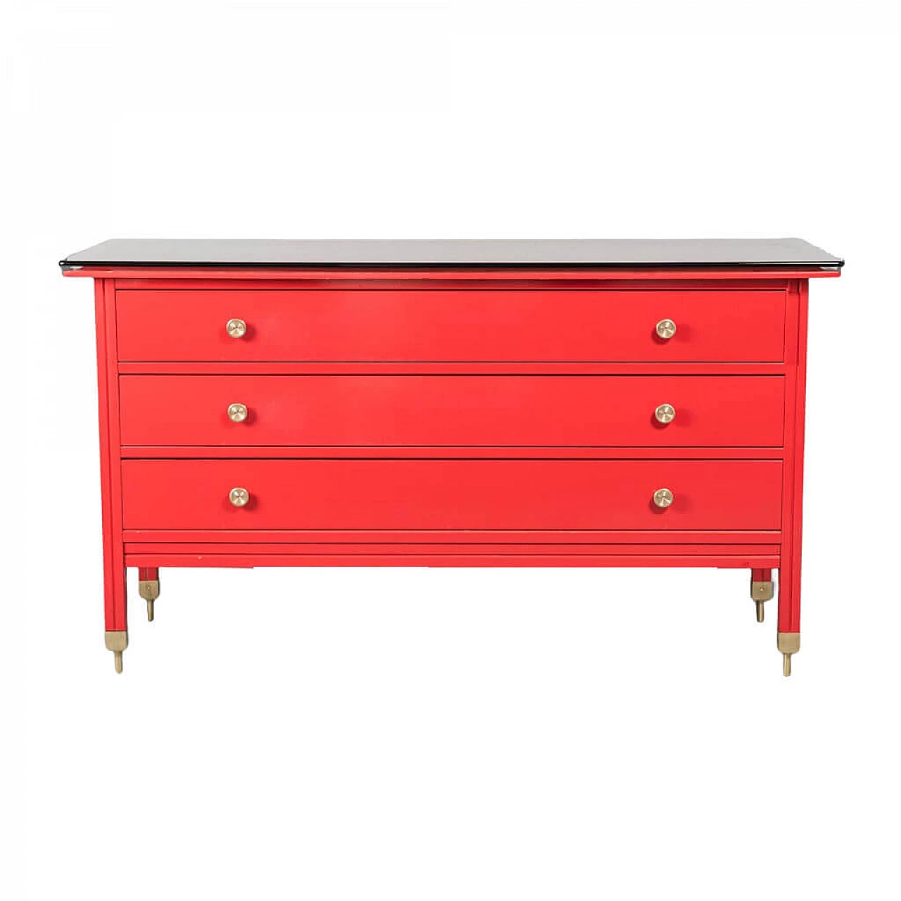 Red D154 dresser by Carlo De Carli for Sormani, 1960s 1376196