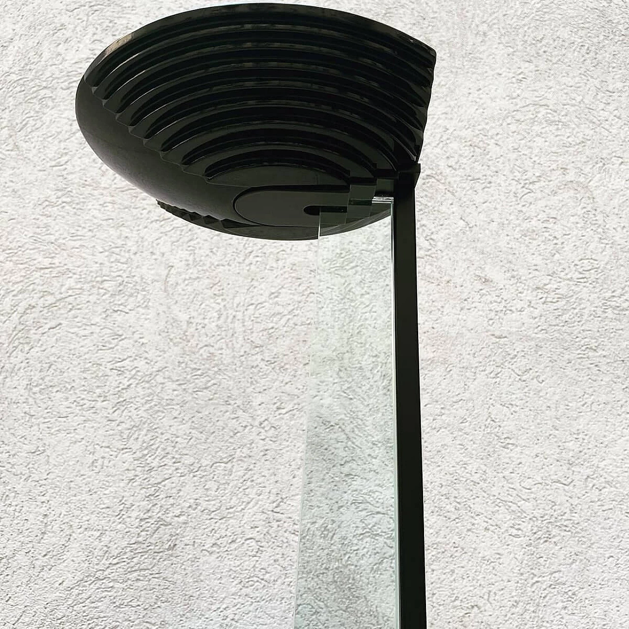 Halogen floor lamp with glass panel, 1980s 1376201