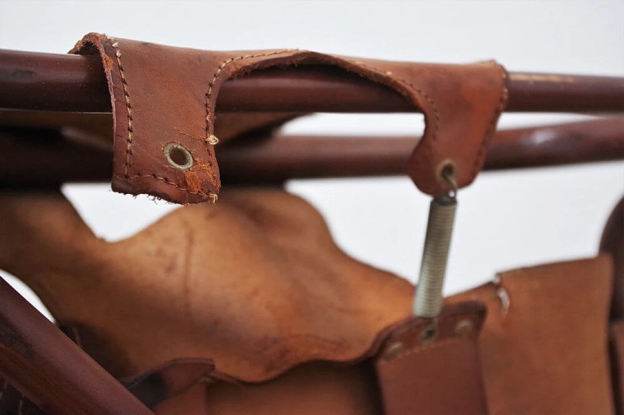 Leather armchair by Tito Agnoli, 1950s 1376267