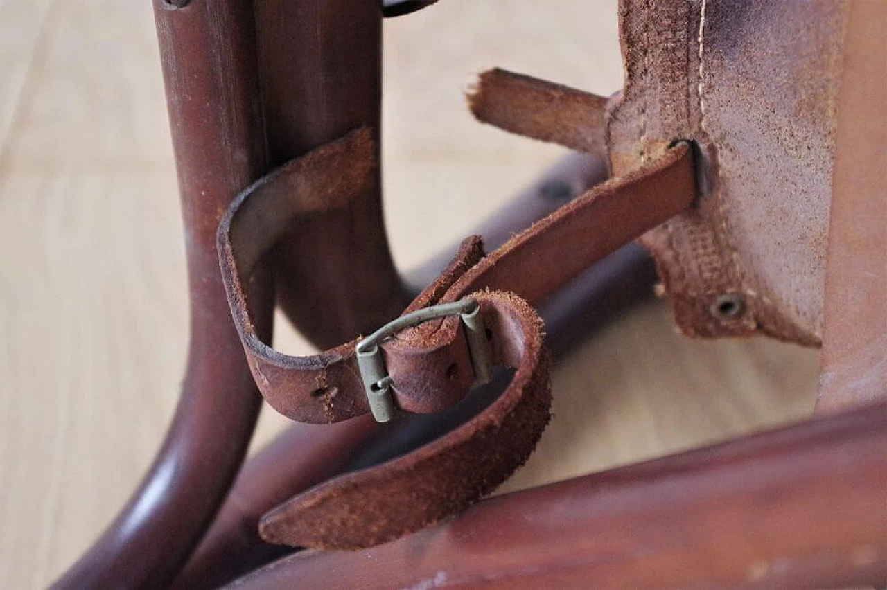 Leather armchair by Tito Agnoli, 1950s 1376268