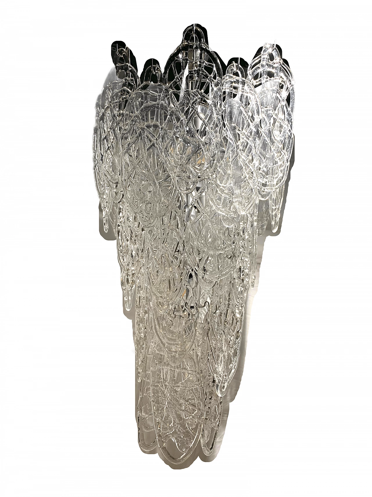 Lampadario Spun Sugar di Vistosi per Mazzega, anni '60 1376351