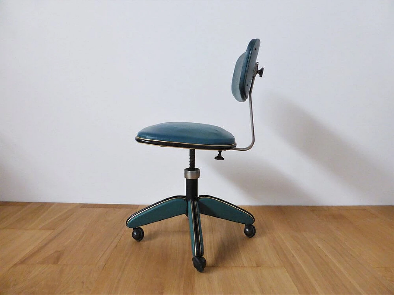 Umberto Mascagni office desk with wheeled chair, 1950s 1376470