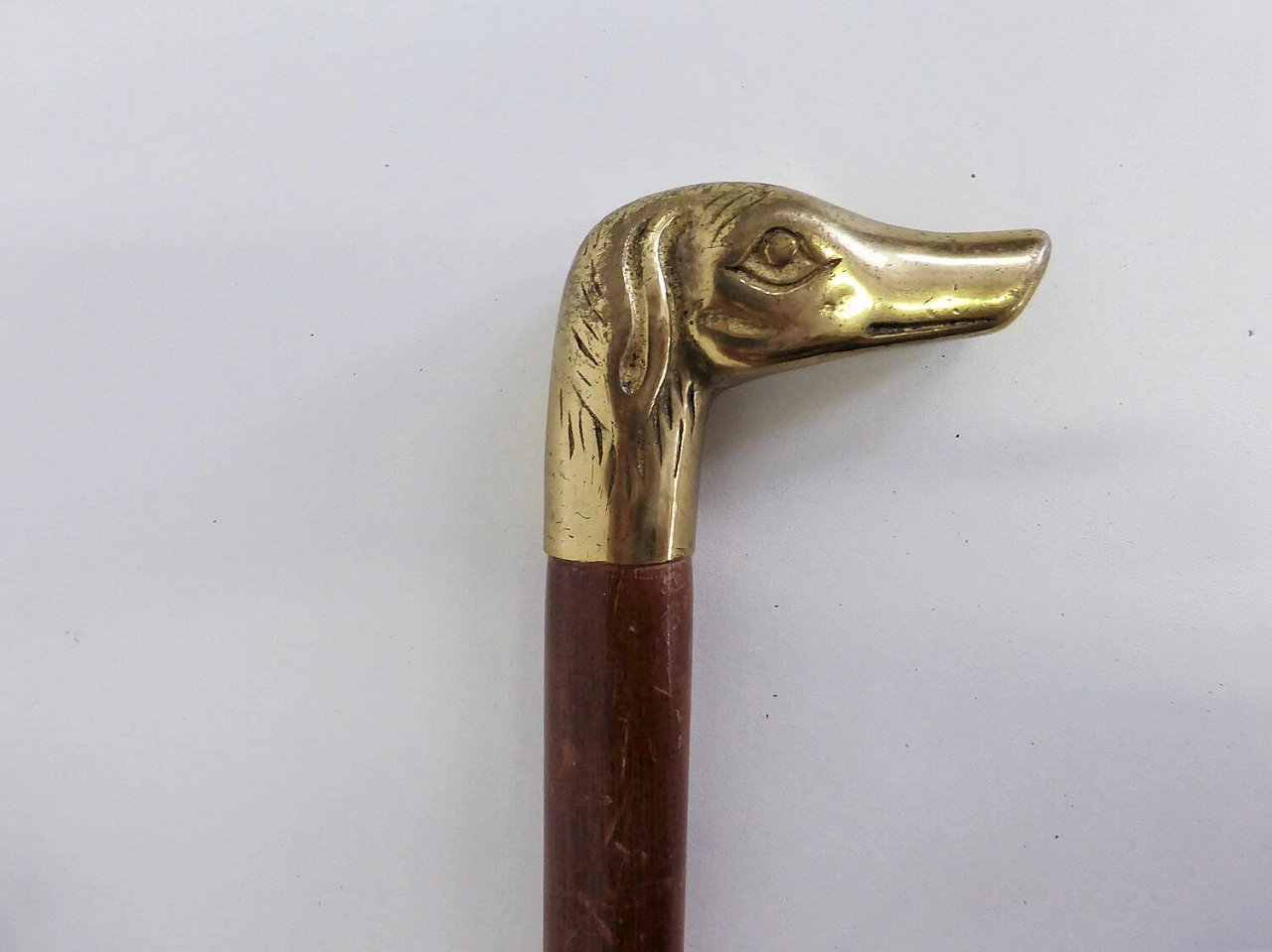 Walking stick with brass handle, 1950s 1376548
