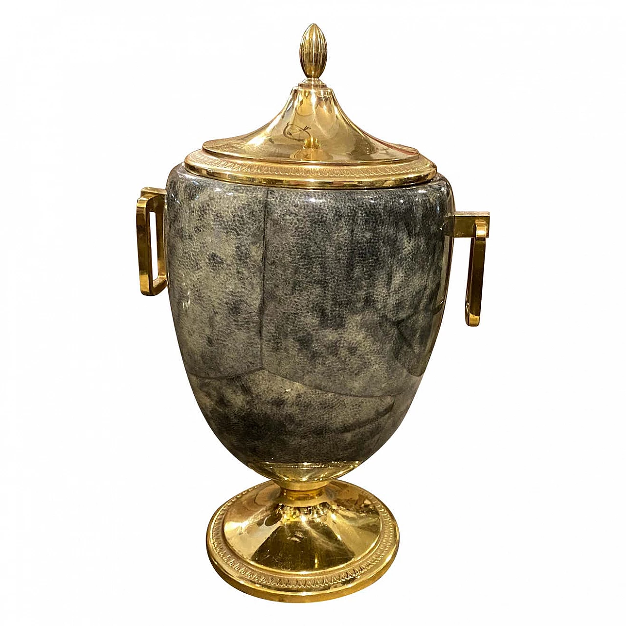 Aldo Tura's goatskin and brass ice bucket, 1960s 1376606