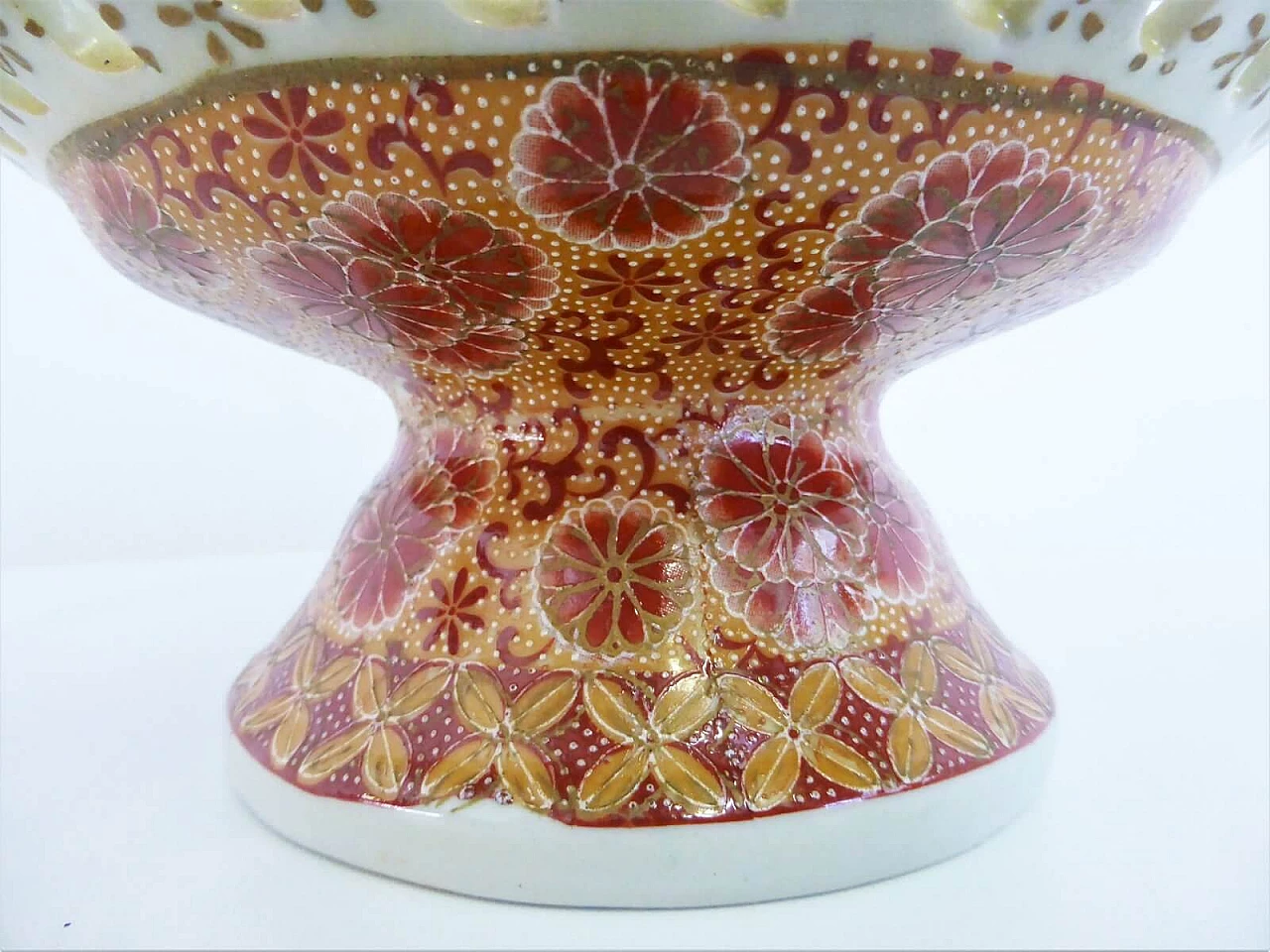 4 ceramiche Antic Satsuma dipinto a mano, anni '50 1376648