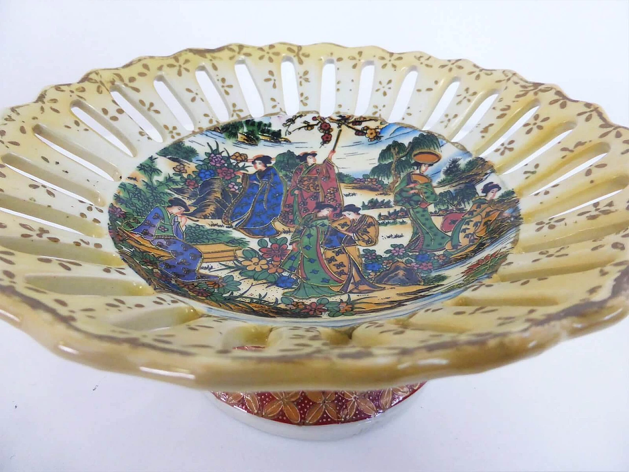 4 hand-painted Antic Satsuma ceramics, 1950s 1376651