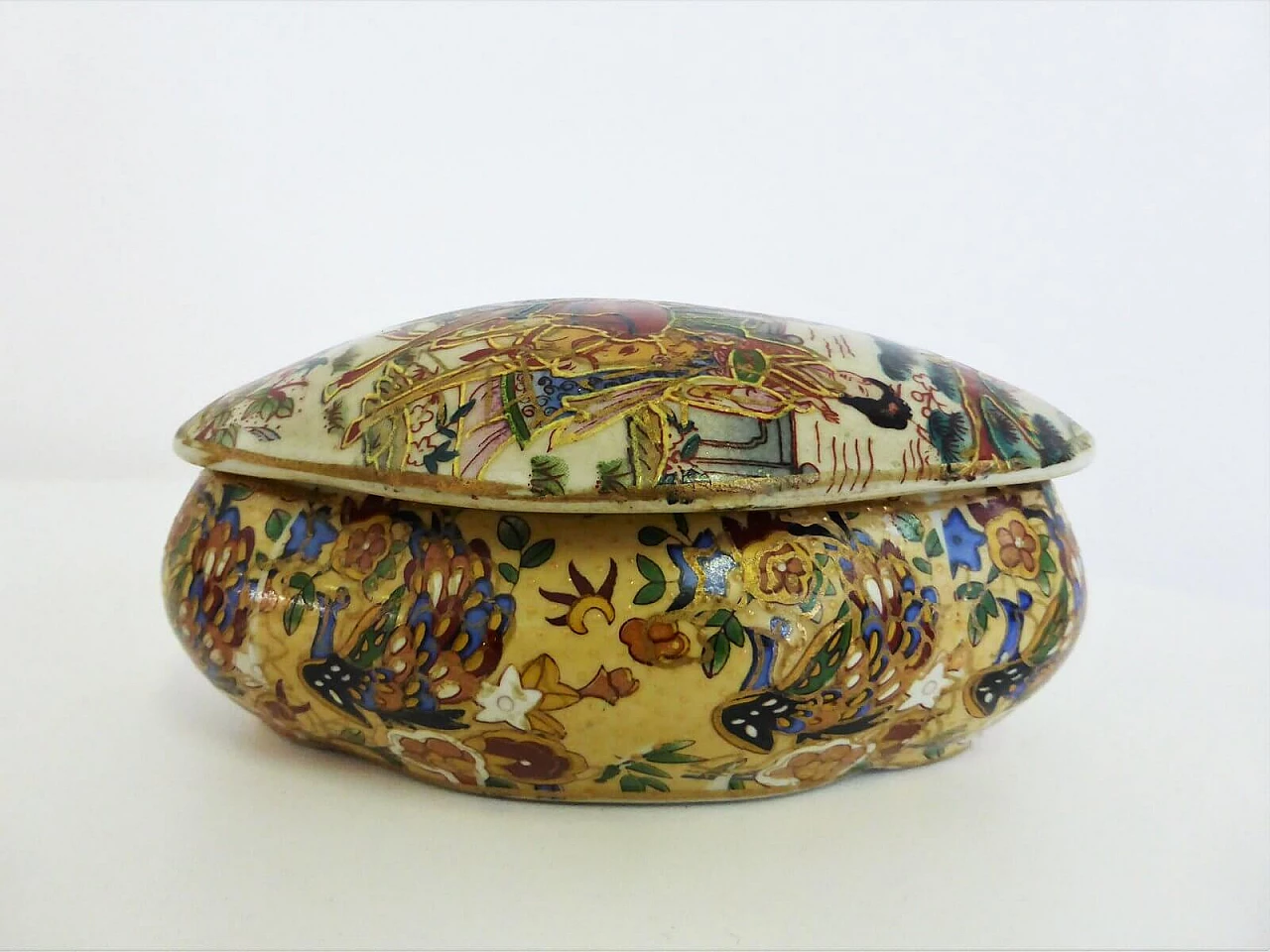 4 hand-painted Antic Satsuma ceramics, 1950s 1376657