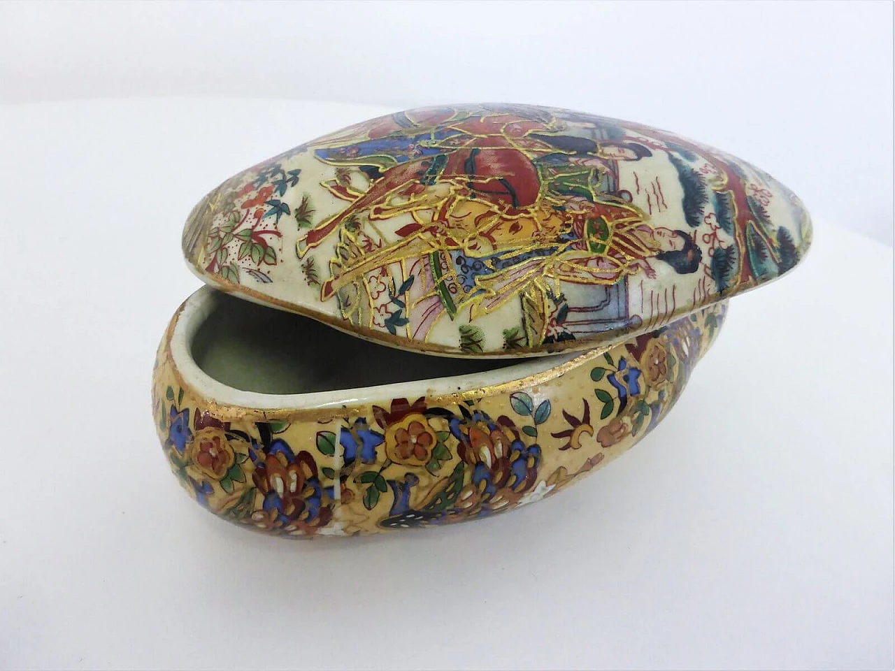 4 hand-painted Antic Satsuma ceramics, 1950s 1376667