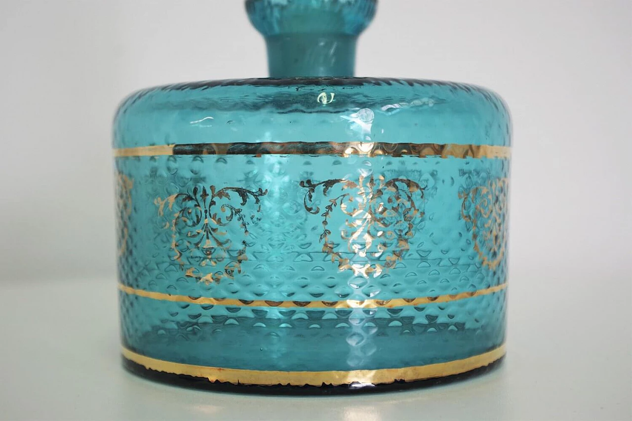 Cognac holder in glass and pure gold, 1950s 1376670