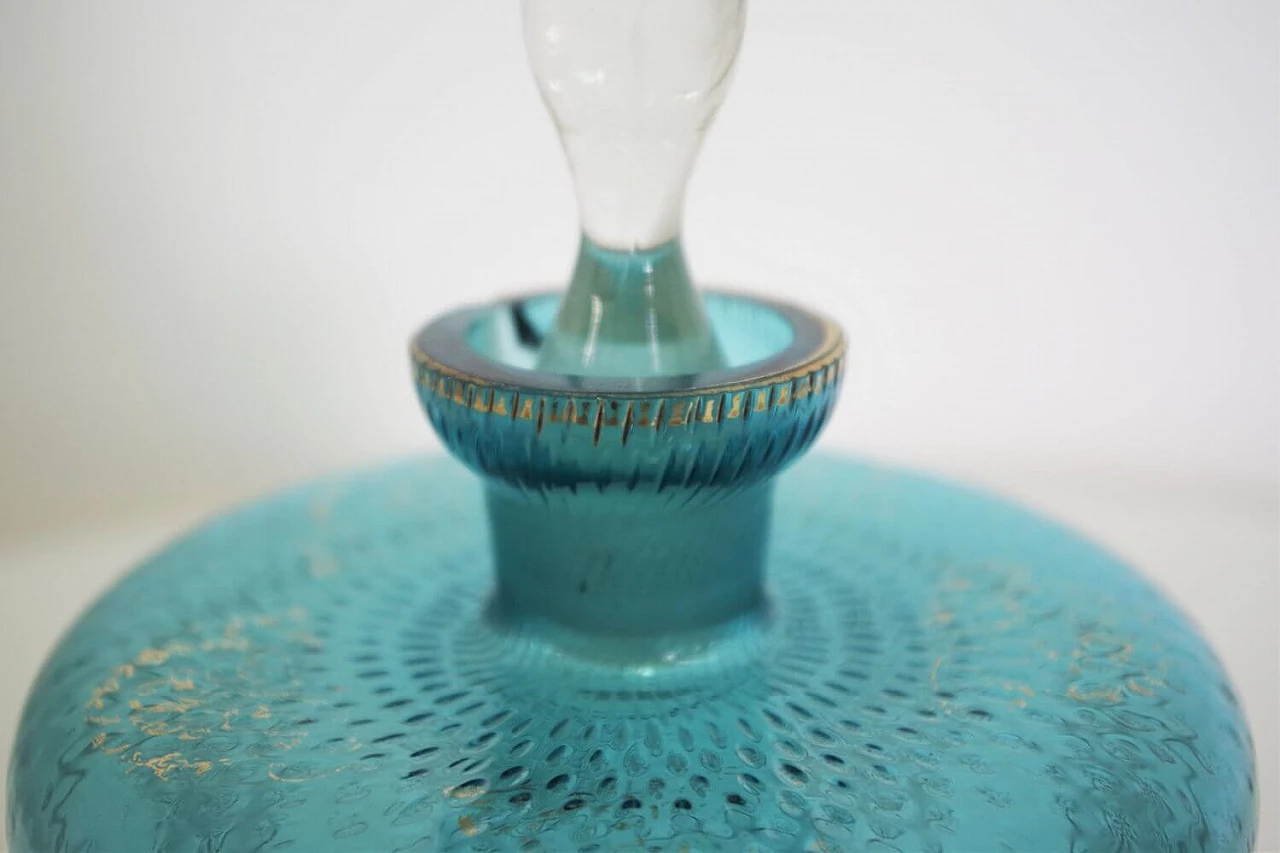 Cognac holder in glass and pure gold, 1950s 1376673