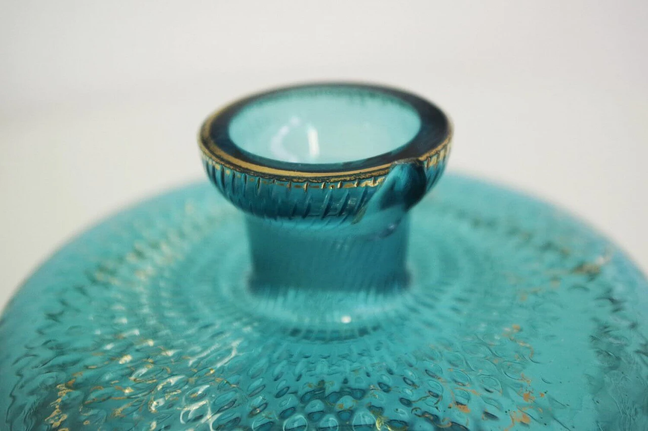 Cognac holder in glass and pure gold, 1950s 1376674