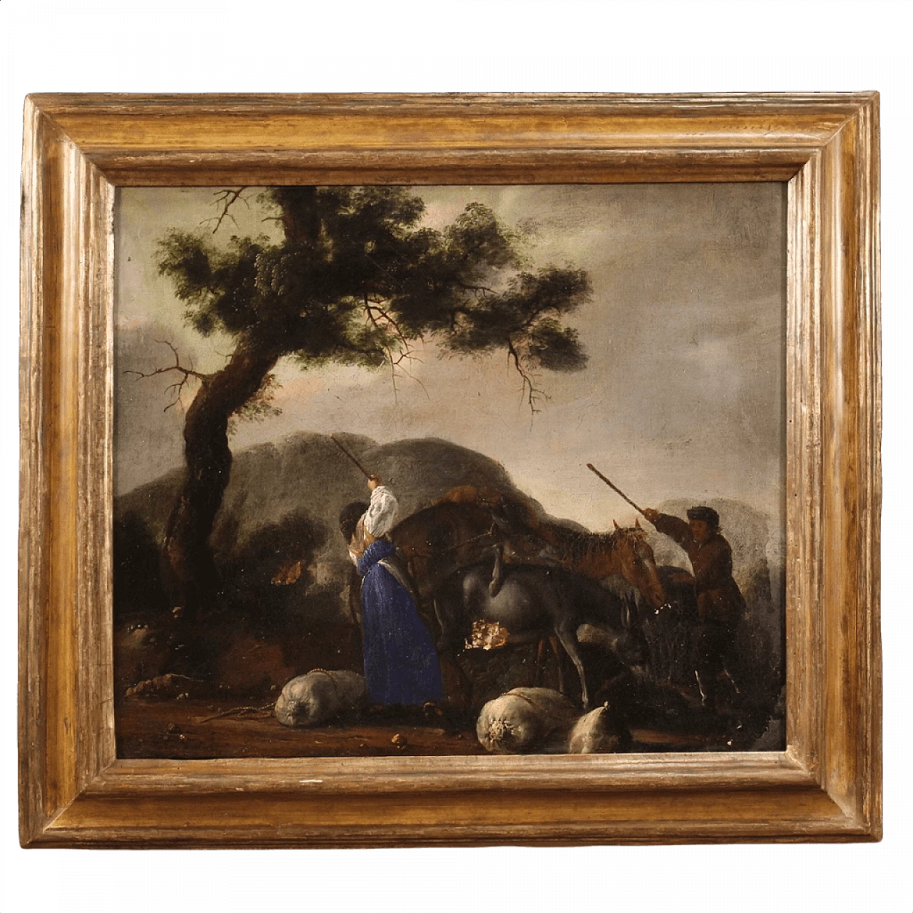 Antico quadro bucolico, '600 1376840