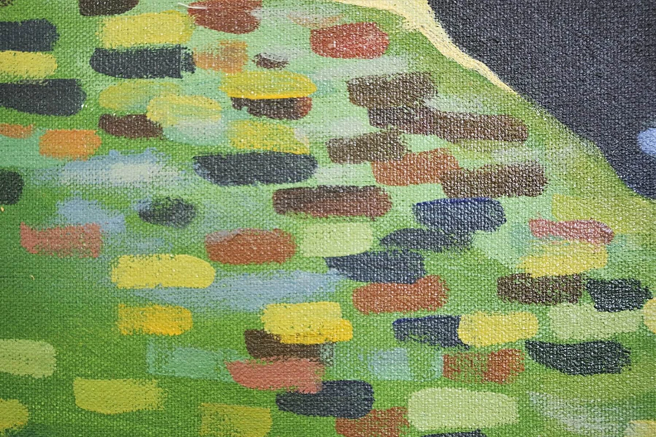 Landscape painting on canvas, 2000s 1376847