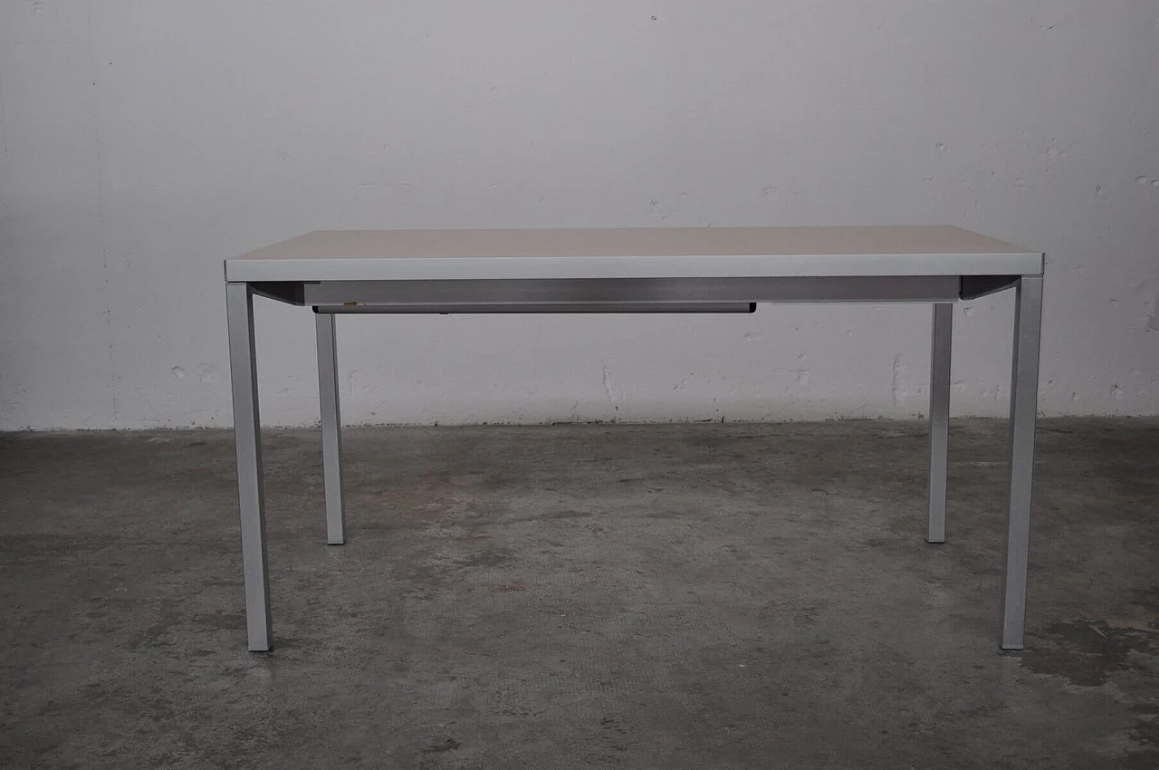 Tavolo Bagutta e 12 sedie in alluminio di Opera Design per Ycami, anni '80 1376865