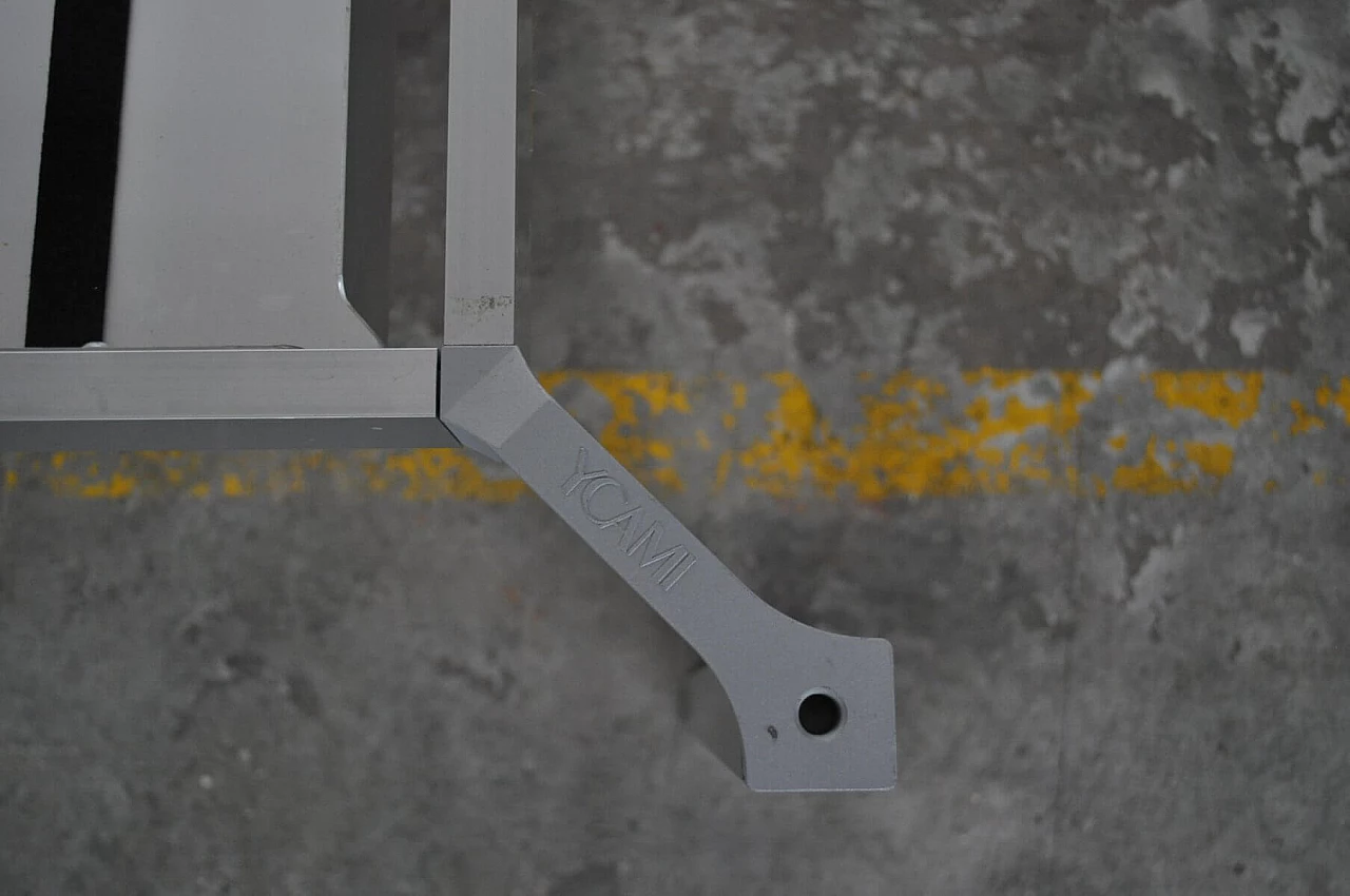 Tavolo Bagutta e 12 sedie in alluminio di Opera Design per Ycami, anni '80 1376869