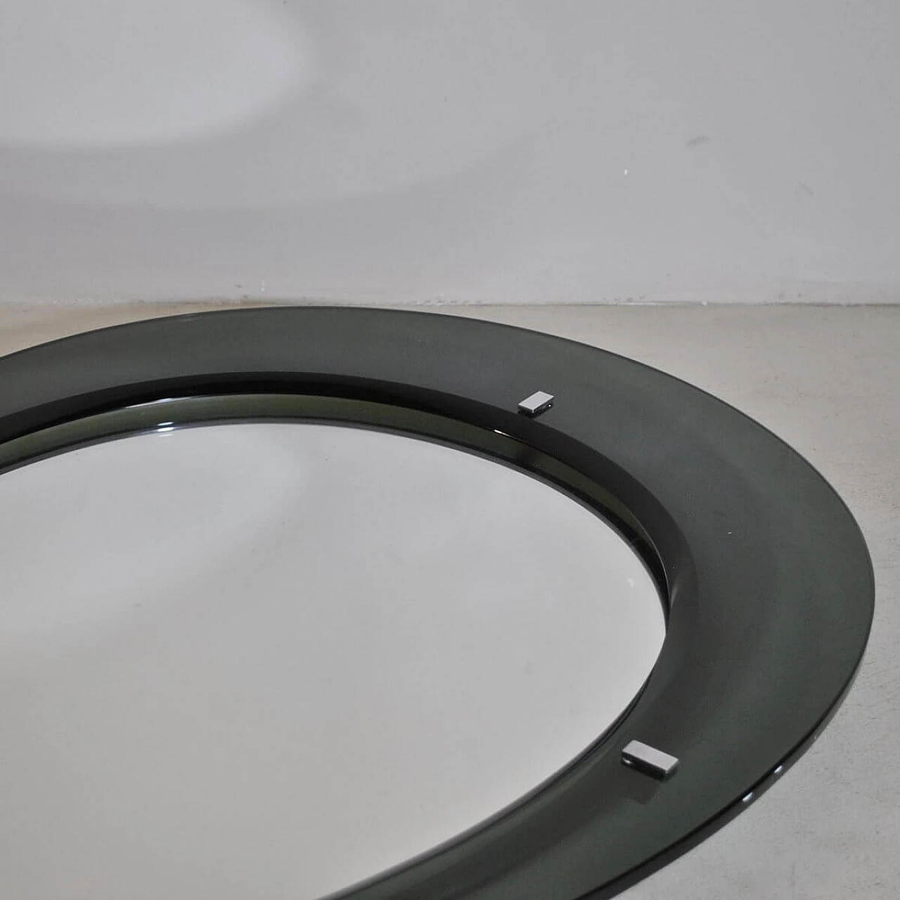 Specchio Cristal Art con cornice in vetro, anni '50 1376930