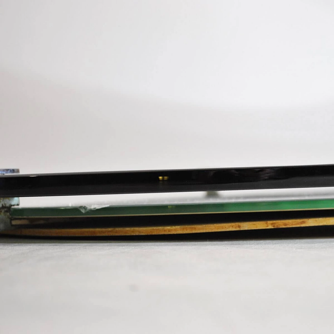 Specchio Cristal Art con cornice in vetro, anni '50 1376931