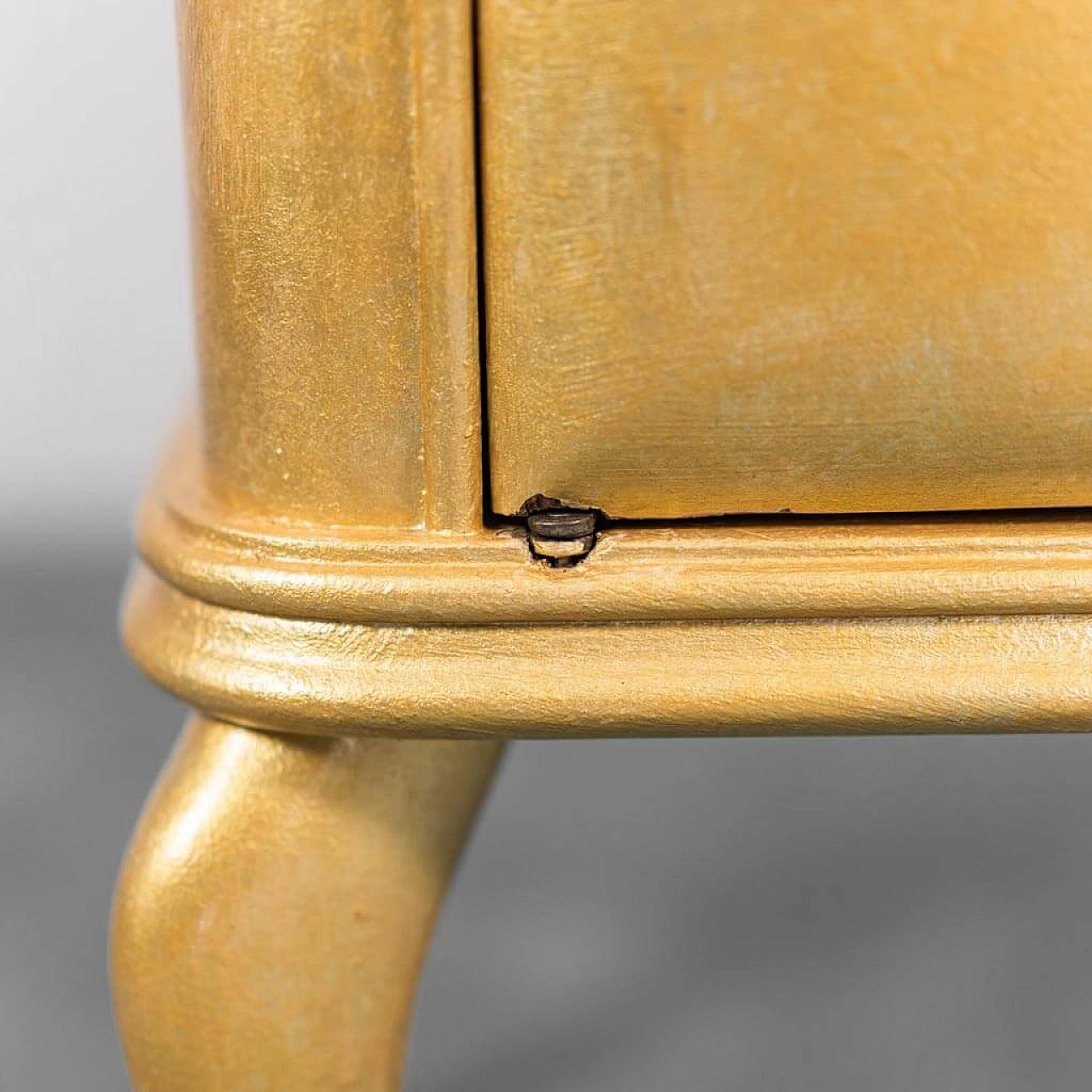 Pair of wooden bedside tables with glass top, 1950s 1377051