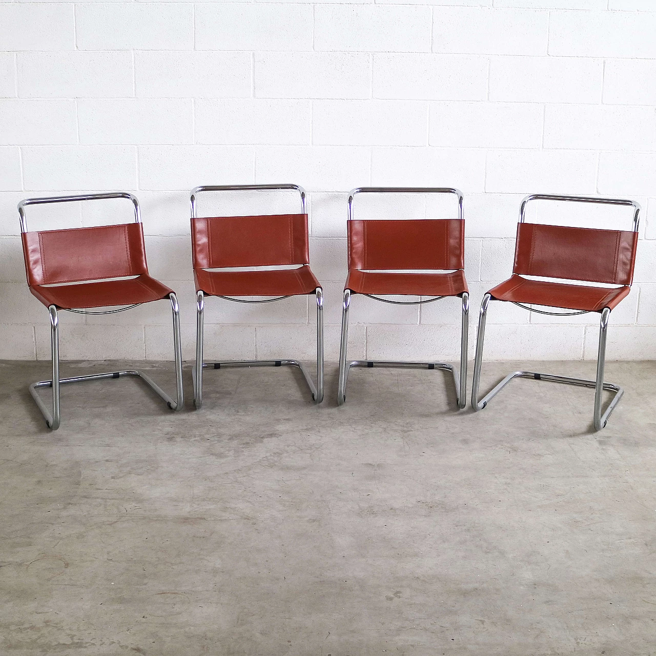 4 Cantilever Chairs by Stam & Breuer, 80s 1377083