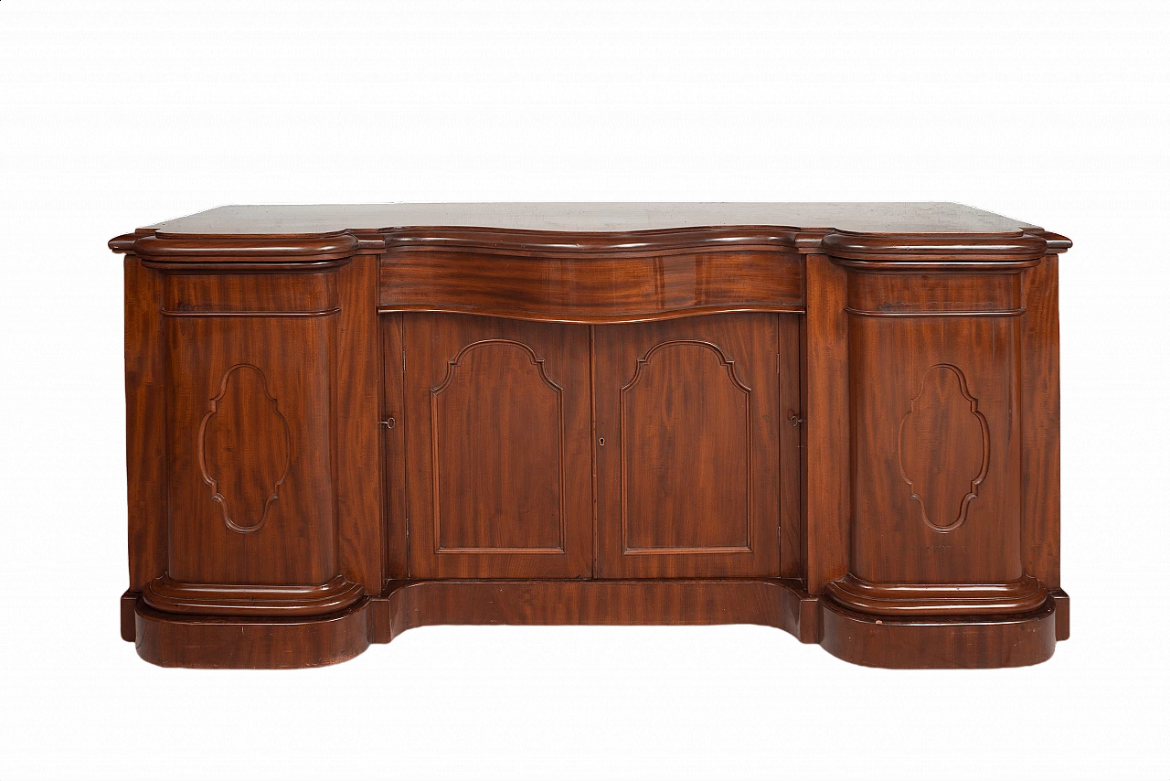 Credenza inglese Vittoriana in massello di mogano, '800 1377268