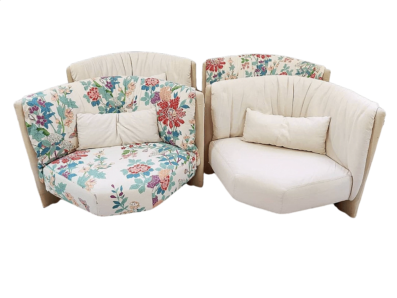 4 Sampan modular armchairs by Piero De Martini for Cassina, 1980s 1377271