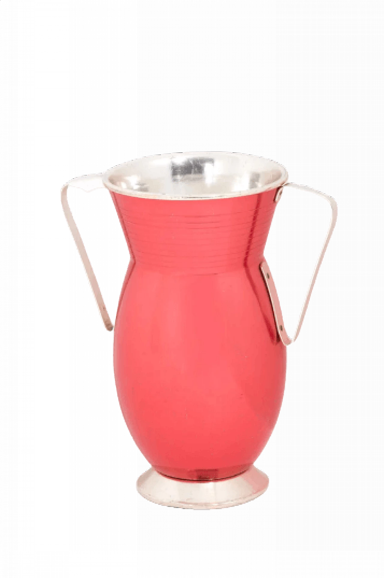 Umbrella stand in painted chrome metal by Sottsass for Rinnovel, 1950s 1377297